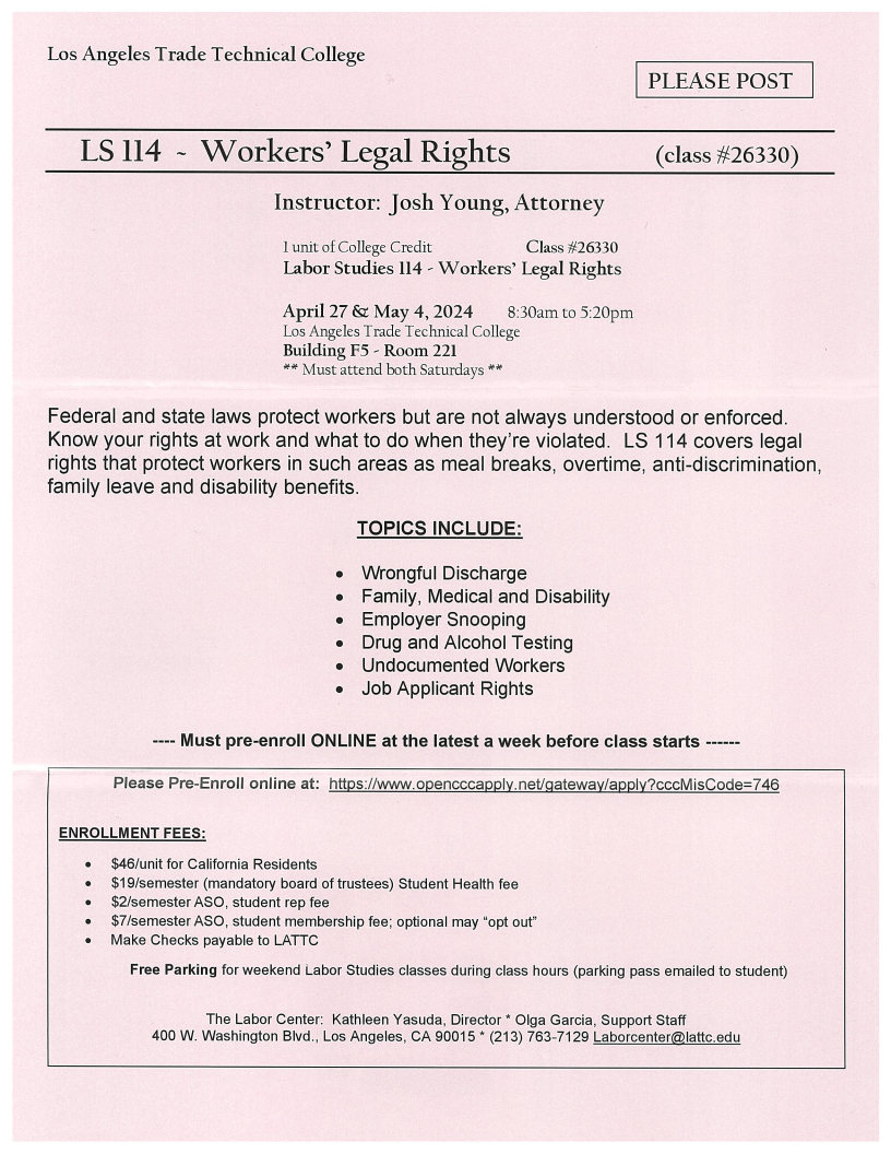 workers legal right 2024