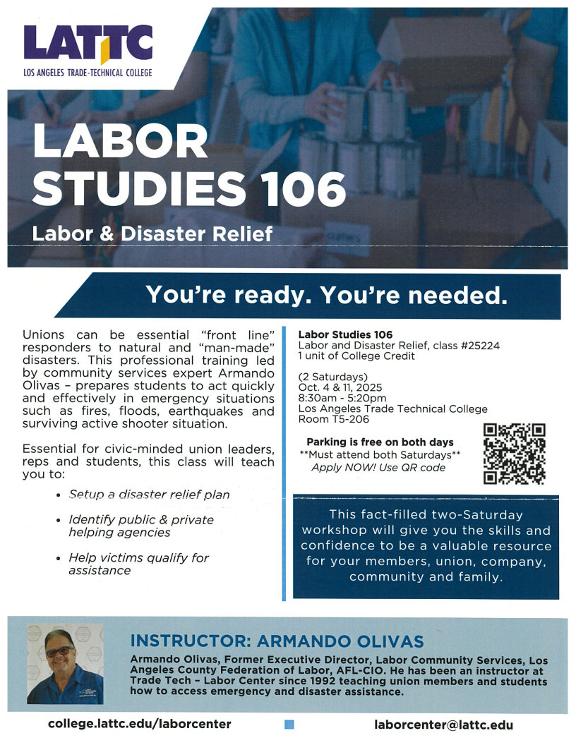 Labor Studies LaborandDisaster